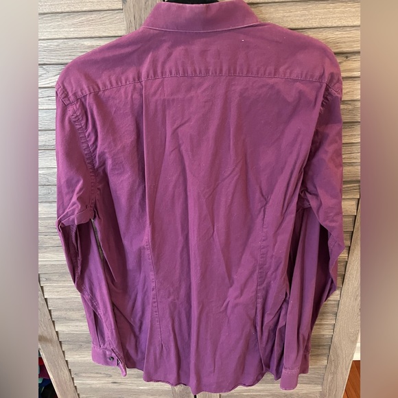Mens wearhouse dress shirt, violet, slim fit, tall 16.5, 36/37 - Picture 2 of 3